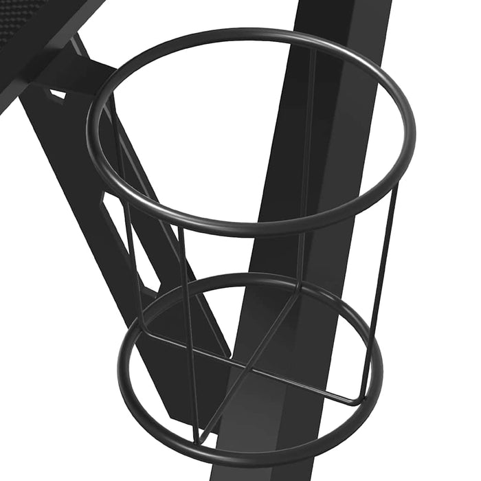 Birou de gaming cu picioare în formă de Y, negru, 90x60x75 cm - WALTI WALTI
