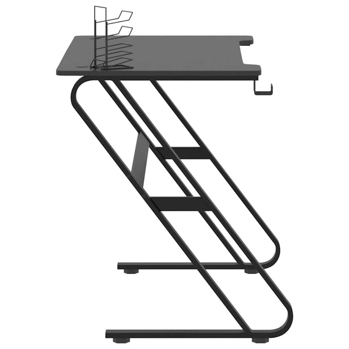 Birou de gaming cu picioare în formă de ZZ, negru, 110x60x75 cm - WALTI WALTI