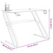 Birou de gaming cu picioare în formă de ZZ, negru, 110x60x75 cm - WALTI WALTI