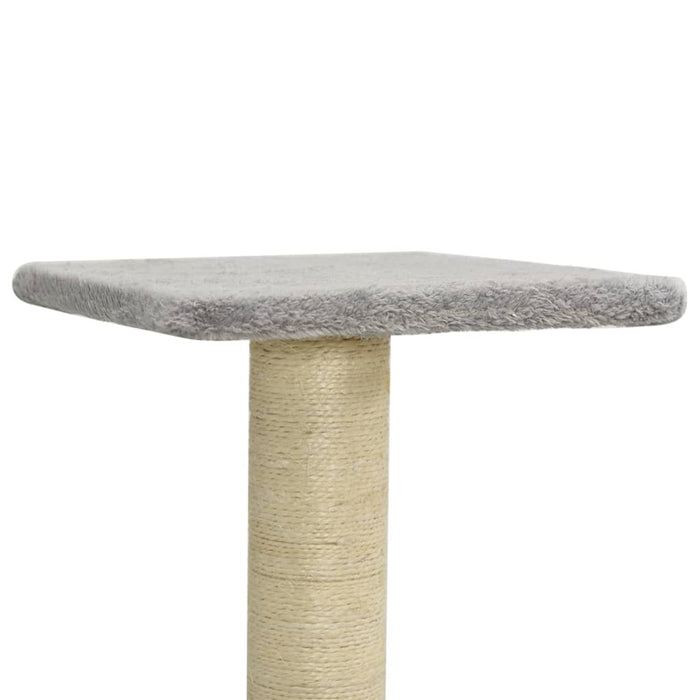 Ansamblu pisici, stâlpi din funie sisal, gri deschis, 118,5 cm WALTI