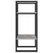 Bibliotecă cu 2 rafturi, gri beton, 40x30x70 cm, PAL - WALTI WALTI