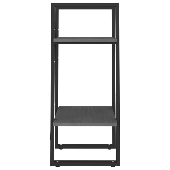 Bibliotecă cu 2 rafturi, gri, 40x30x70 cm, lemn masiv de pin - WALTI WALTI