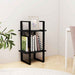 Bibliotecă cu 2 rafturi, negru, 40x30x70 cm, lemn masiv de pin - WALTI WALTI