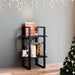 Bibliotecă cu 2 rafturi, negru, 40x30x70 cm, lemn masiv de pin - WALTI WALTI