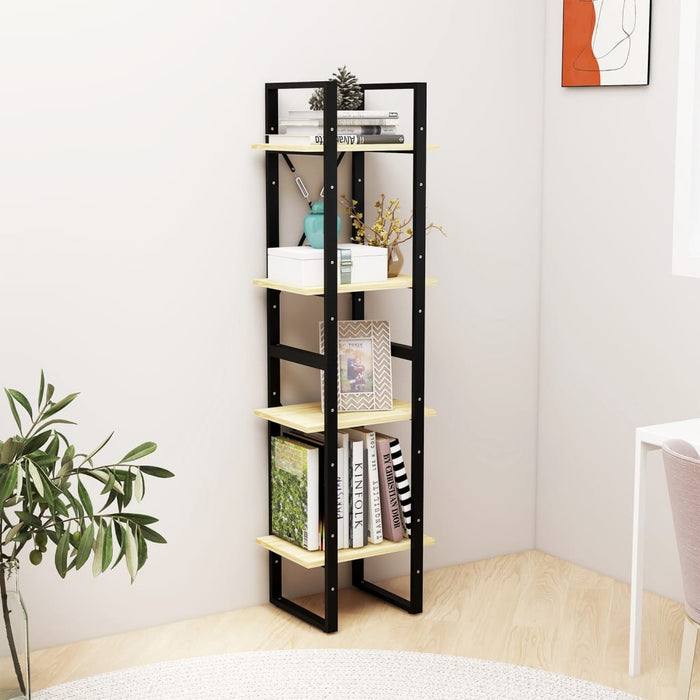 Bibliotecă cu 4 rafturi, 40x30x140 cm, lemn masiv de pin WALTI