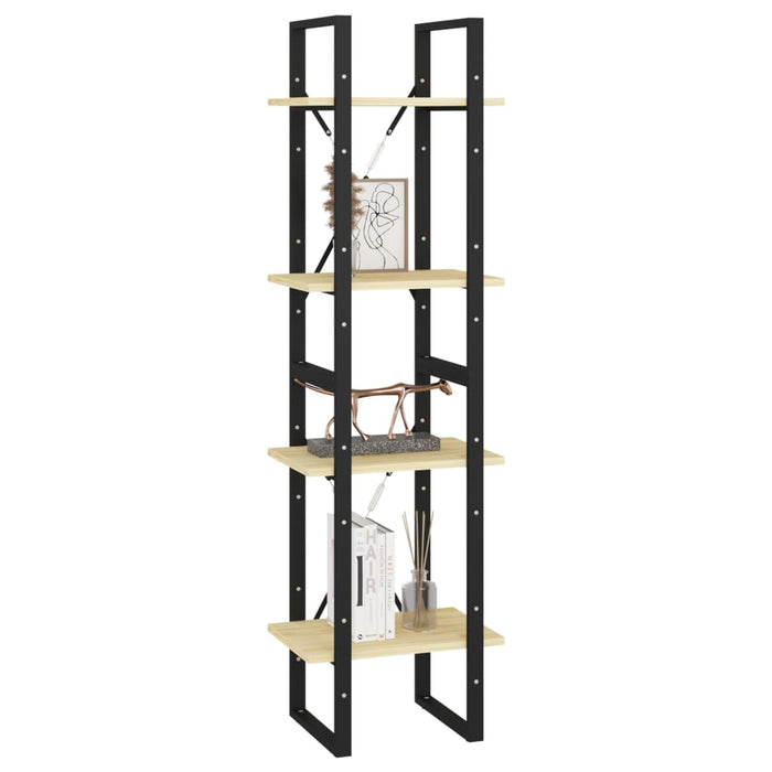 Bibliotecă cu 4 rafturi, 40x30x140 cm, lemn masiv de pin WALTI