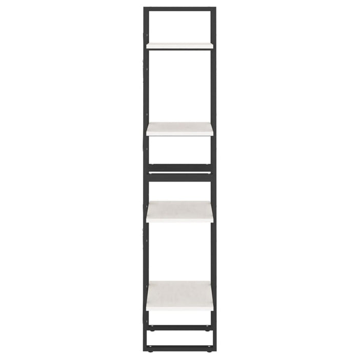 Bibliotecă cu 4 rafturi, alb, 40x30x140 cm, lemn masiv de pin - WALTI WALTI
