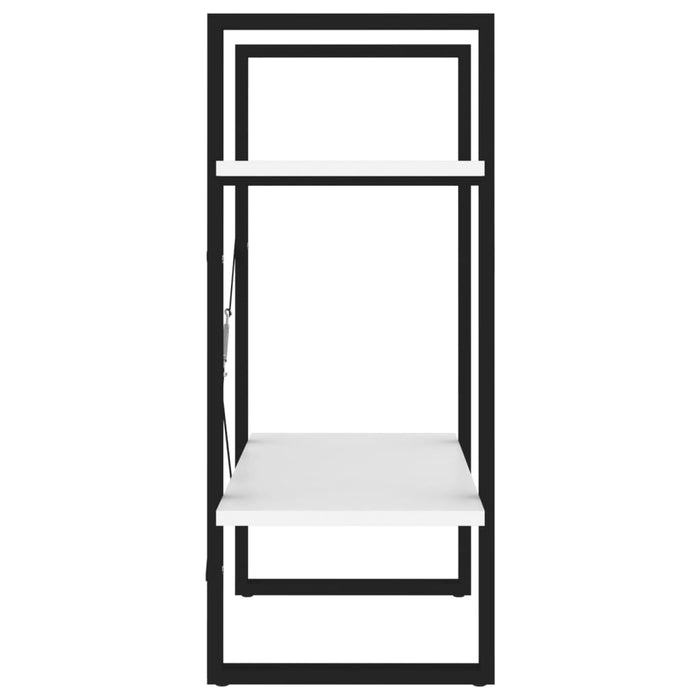 Bibliotecă cu 2 rafturi, alb, 60x30x70 cm, PAL - WALTI WALTI