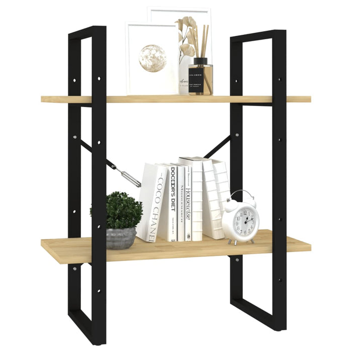 Bibliotecă cu 2 rafturi, 60x30x70 cm, lemn masiv de pin - WALTI WALTI