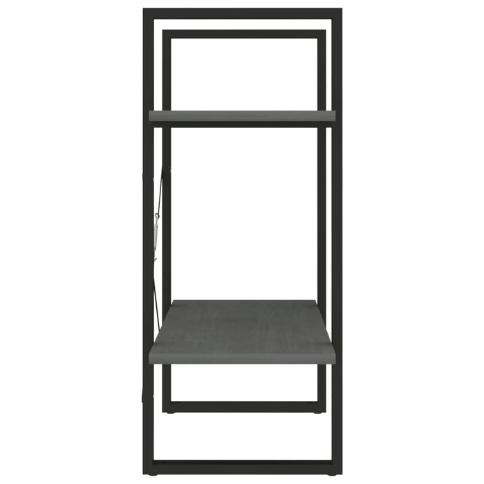 Bibliotecă cu 2 rafturi, gri, 60x30x70 cm, lemn masiv de pin - WALTI WALTI