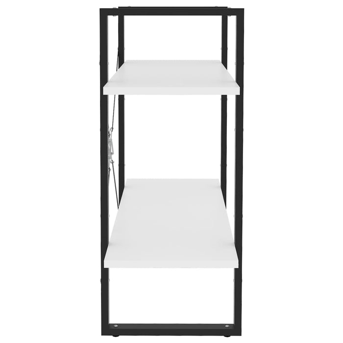Bibliotecă cu 2 rafturi, alb, 80x30x70 cm, PAL - WALTI WALTI