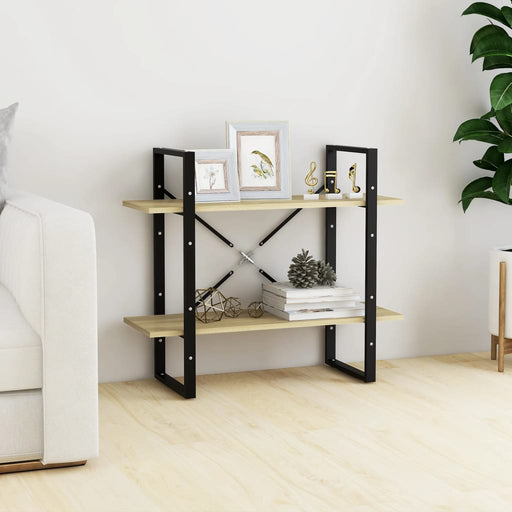 Bibliotecă cu 2 rafturi, stejar sonoma, 80x30x70 cm, PAL - WALTI WALTI