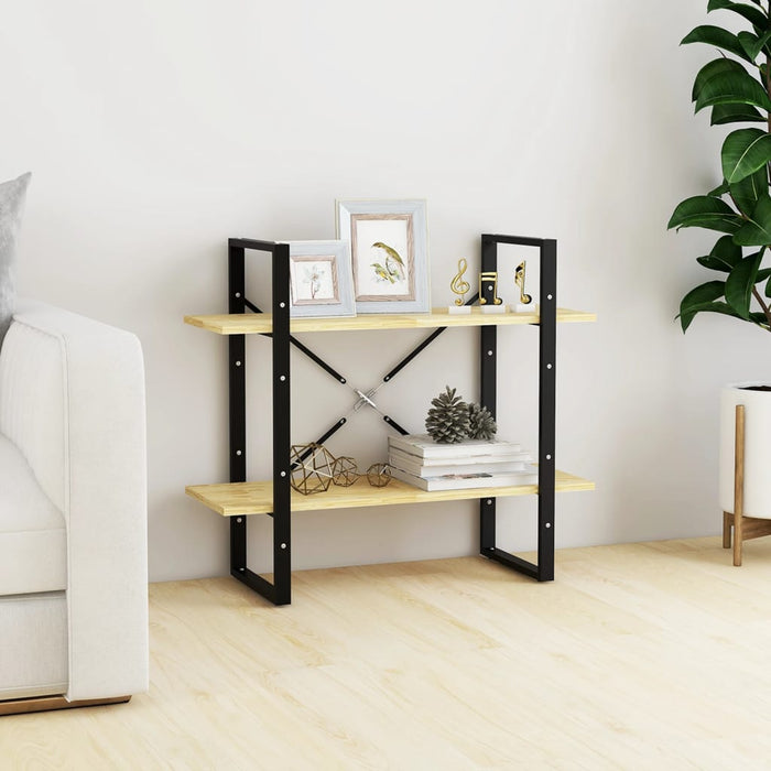 Bibliotecă cu 2 rafturi, 80x30x70 cm, lemn masiv de pin - WALTI WALTI