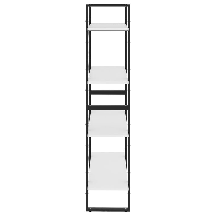 Bibliotecă cu 4 rafturi, alb, 80x30x140 cm, PAL - WALTI WALTI