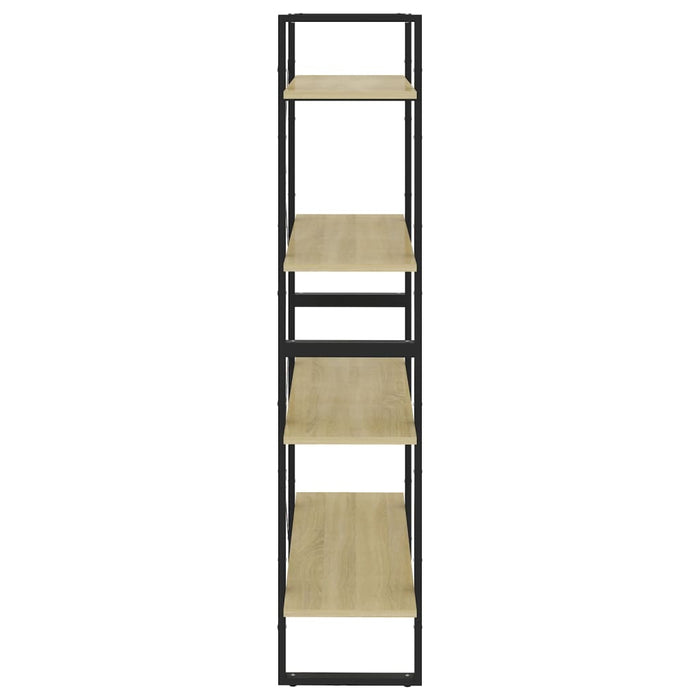 Bibliotecă 4 rafturi stejar sonoma 80x30x140 cm lemn prelucrat - WALTI WALTI