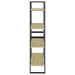 Bibliotecă 4 rafturi stejar sonoma 80x30x140 cm lemn prelucrat - WALTI WALTI