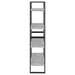 Bibliotecă cu 4 rafturi, gri beton, 80x30x140 cm, PAL - WALTI WALTI