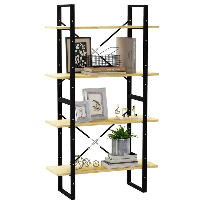 Bibliotecă cu 4 rafturi, 80x30x140 cm, lemn masiv de pin WALTI
