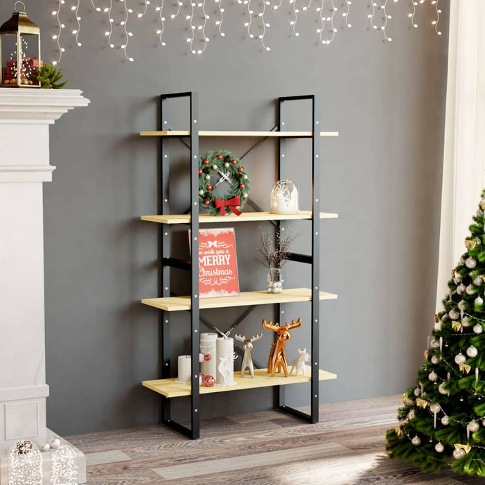 Bibliotecă cu 4 rafturi, 80x30x140 cm, lemn masiv de pin WALTI