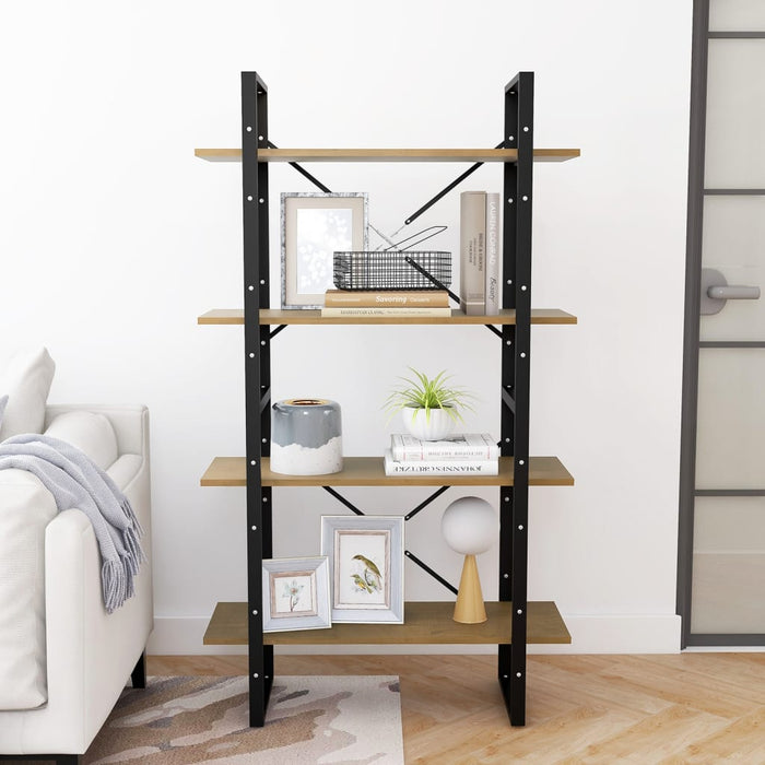 Bibliotecă cu 4 rafturi, 80x30x140 cm, lemn masiv de pin - WALTI WALTI