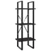Bibliotecă cu 3 rafturi, gri, 40x30x105 cm, PAL - WALTI WALTI