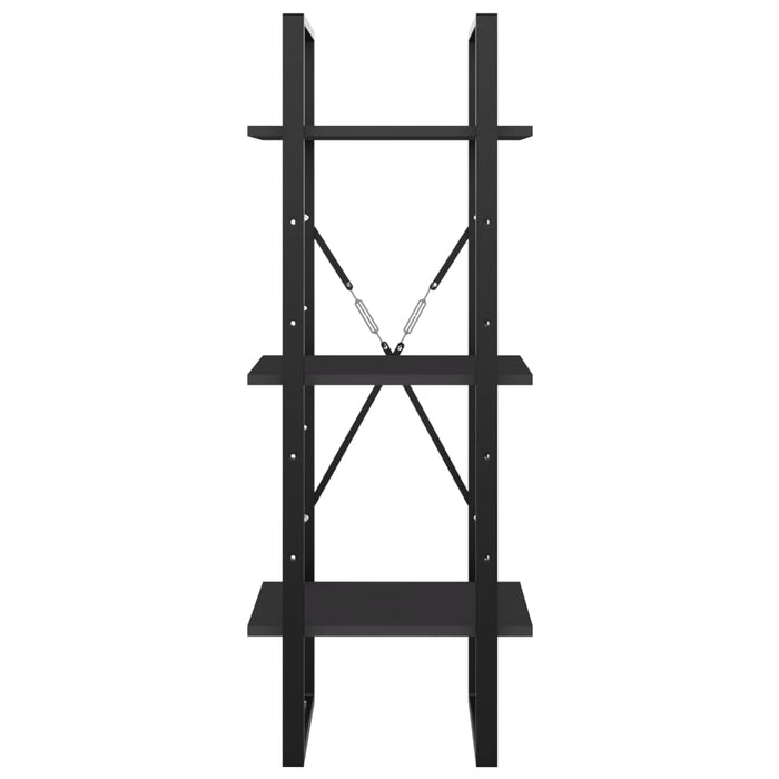 Bibliotecă cu 3 rafturi, gri, 40x30x105 cm, PAL - WALTI WALTI
