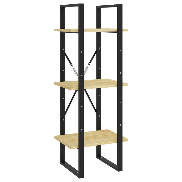 Bibliotecă cu 3 rafturi, 40x30x105 cm, lemn masiv de pin - WALTI WALTI