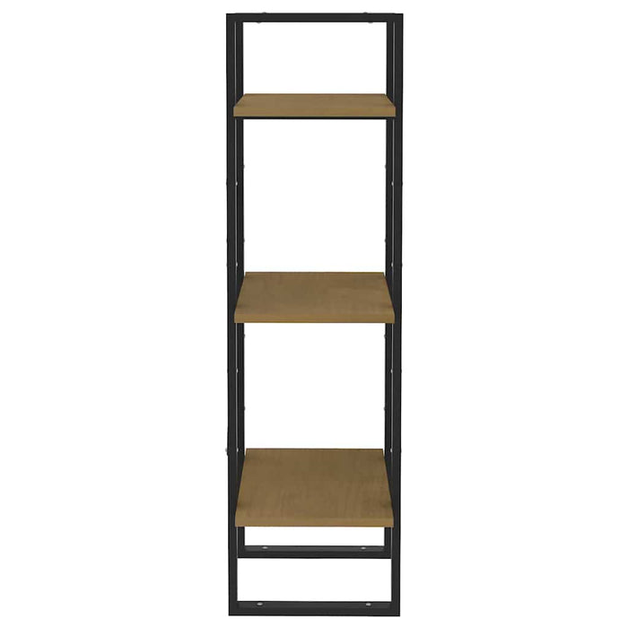 Bibliotecă cu 3 rafturi maro miere 40x30x105 cm lemn masiv pin WALTI