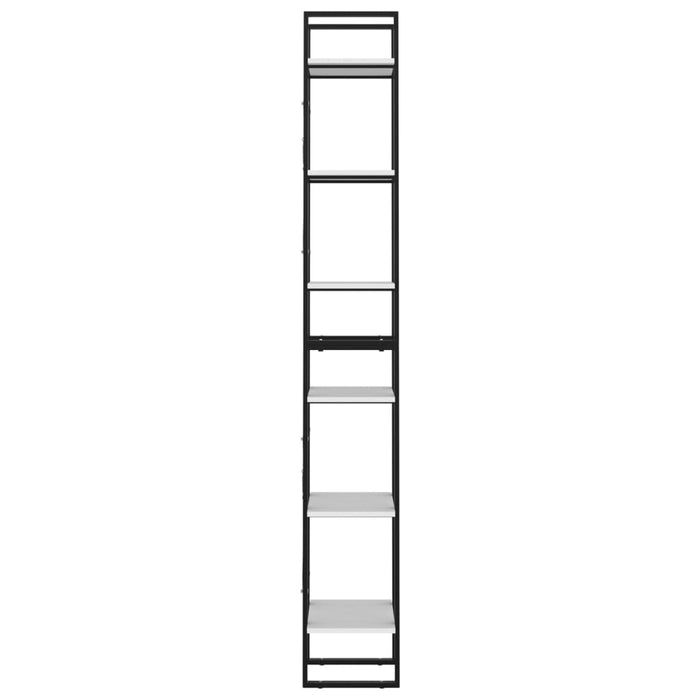 Bibliotecă cu 6 rafturi, alb, 40x30x210 cm, PAL - WALTI WALTI