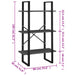 Raft de depozitare, gri, 60x30x105 cm, PAL - WALTI WALTI