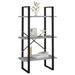 Raft de depozitare, gri beton, 60x30x105 cm, PAL - WALTI WALTI