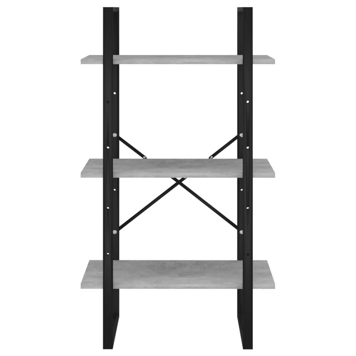 Raft de depozitare, gri beton, 60x30x105 cm, PAL - WALTI WALTI