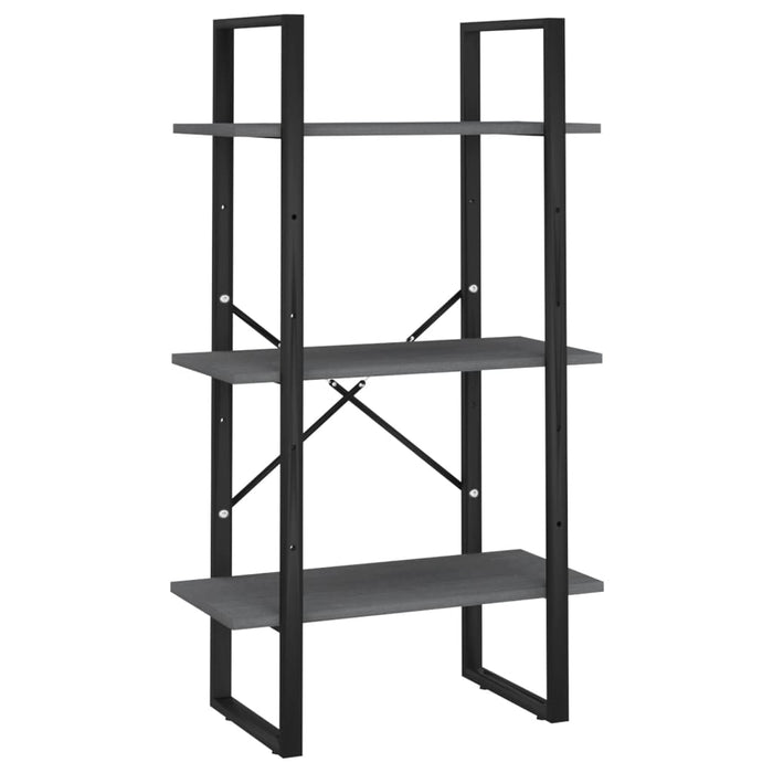 Raft de depozitare, gri, 60x30x105 cm, lemn masiv de pin - WALTI WALTI