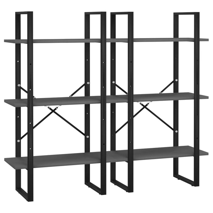 Raft de depozitare, gri, 60x30x210 cm, lemn compozit - WALTI WALTI
