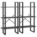 Raft de depozitare, gri, 60x30x210 cm, lemn compozit - WALTI WALTI