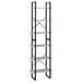 Raft de depozitare, gri beton, 60x30x210 cm, lemn compozit - WALTI WALTI