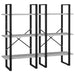 Raft de depozitare, gri beton, 60x30x210 cm, lemn compozit - WALTI WALTI