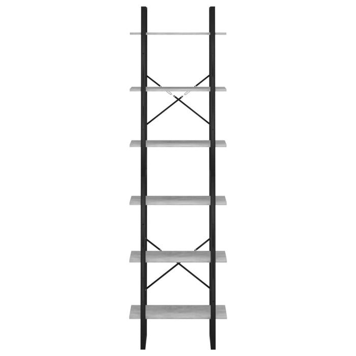 Raft de depozitare, gri beton, 60x30x210 cm, lemn compozit - WALTI WALTI