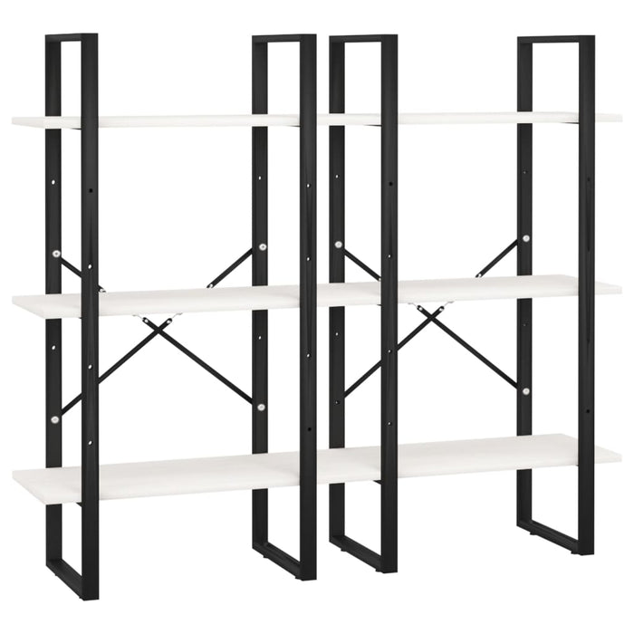 Raft de depozitare, alb, 60x30x210 cm, lemn masiv de pin - WALTI WALTI