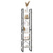 Raft de depozitare, alb, 60x30x210 cm, lemn masiv de pin - WALTI WALTI