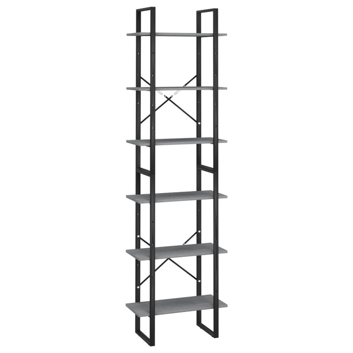 Raft de depozitare, gri, 60x30x210 cm, lemn masiv de pin - WALTI WALTI