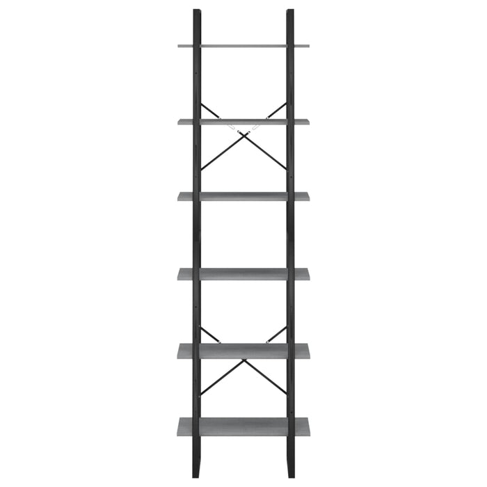 Raft de depozitare, gri, 60x30x210 cm, lemn masiv de pin - WALTI WALTI
