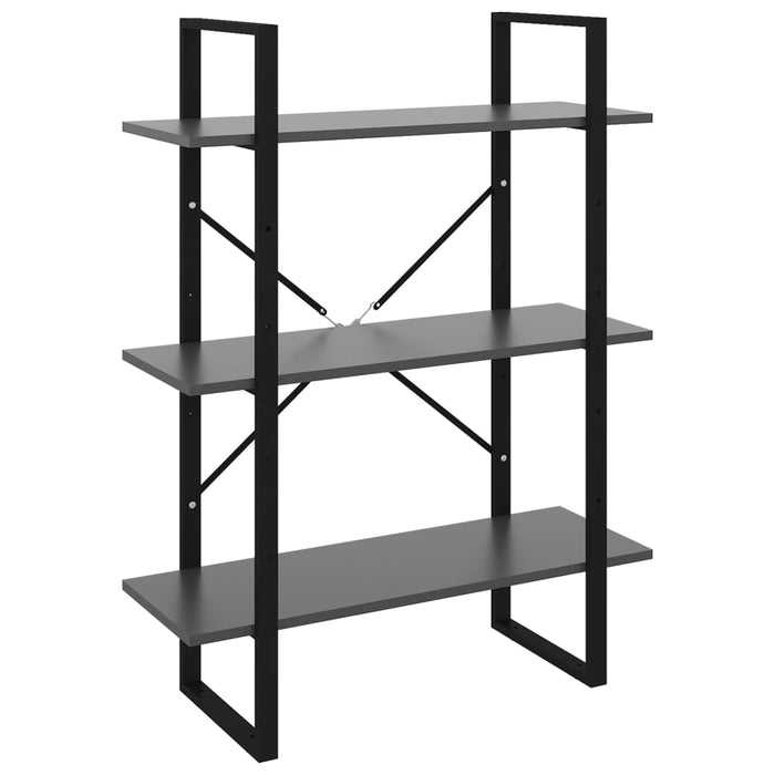 Bibliotecă, gri, 80x30x105 cm, PAL - WALTI WALTI