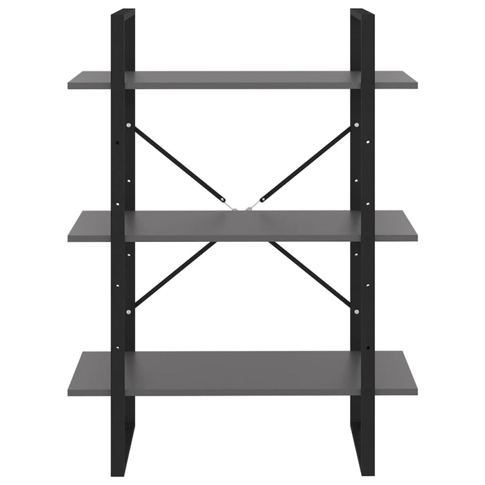 Bibliotecă, gri, 80x30x105 cm, PAL - WALTI WALTI
