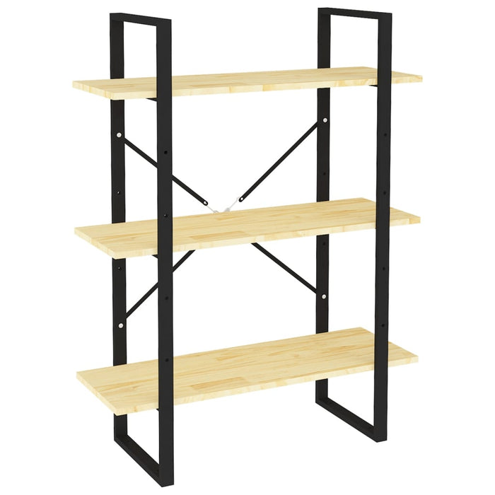Bibliotecă cu 3 rafturi, 80x30x105 cm, lemn masiv de pin - WALTI WALTI