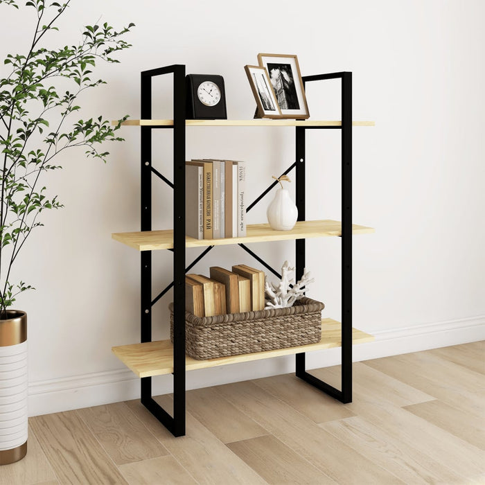 Bibliotecă cu 3 rafturi, 80x30x105 cm, lemn masiv de pin - WALTI WALTI