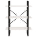 Bibliotecă cu 3 rafturi, alb, 80x30x105 cm, lemn masiv de pin - WALTI WALTI