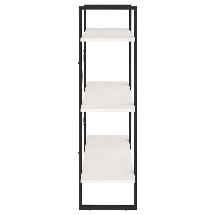 Bibliotecă cu 3 rafturi, alb, 80x30x105 cm, lemn masiv de pin - WALTI WALTI