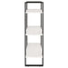 Bibliotecă cu 3 rafturi, alb, 80x30x105 cm, lemn masiv de pin - WALTI WALTI