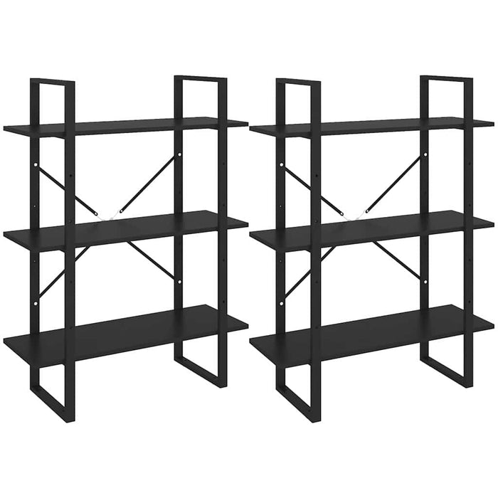 Dulap înalt, negru, 80x30x210 cm, PAL WALTI